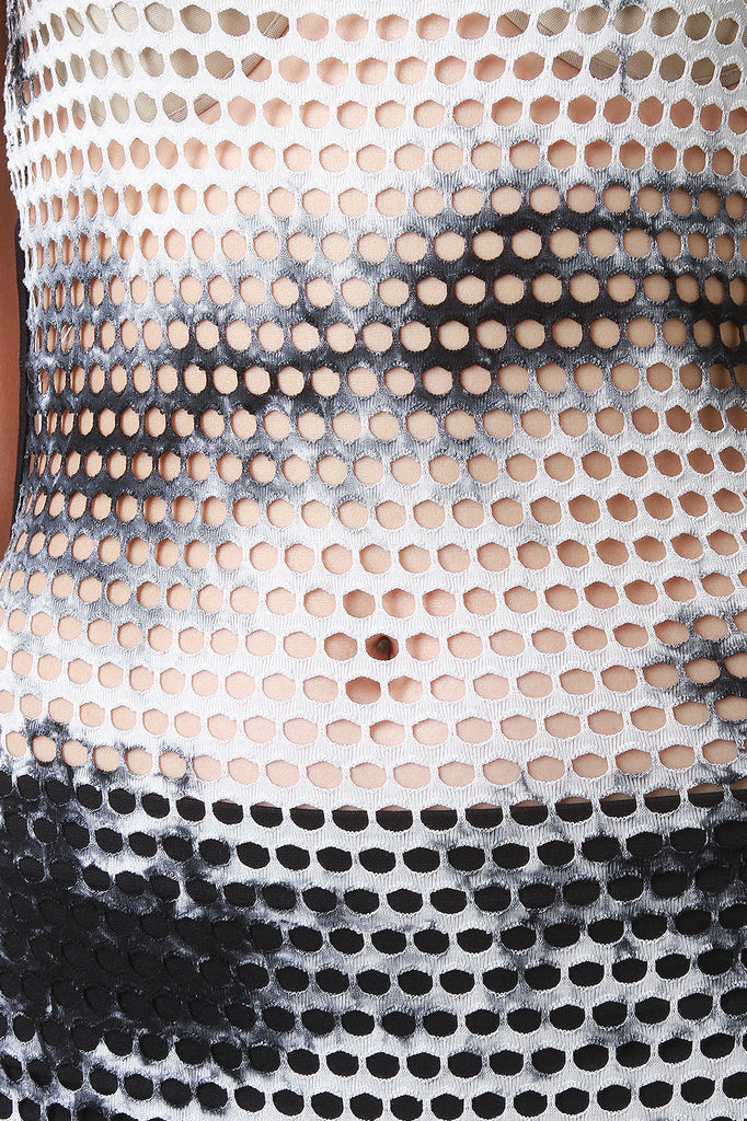 Tie Dye Mesh Jumpsuit