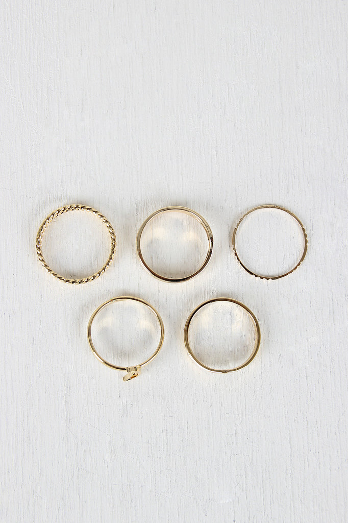 Take Me To The Moon Stacking Ring Set