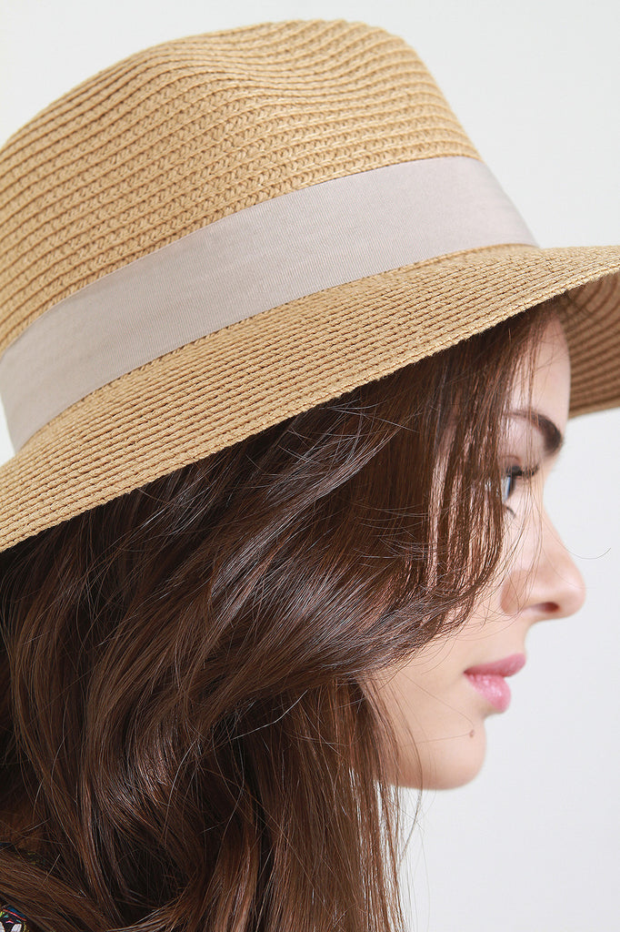 Woven Straw Panama Hat
