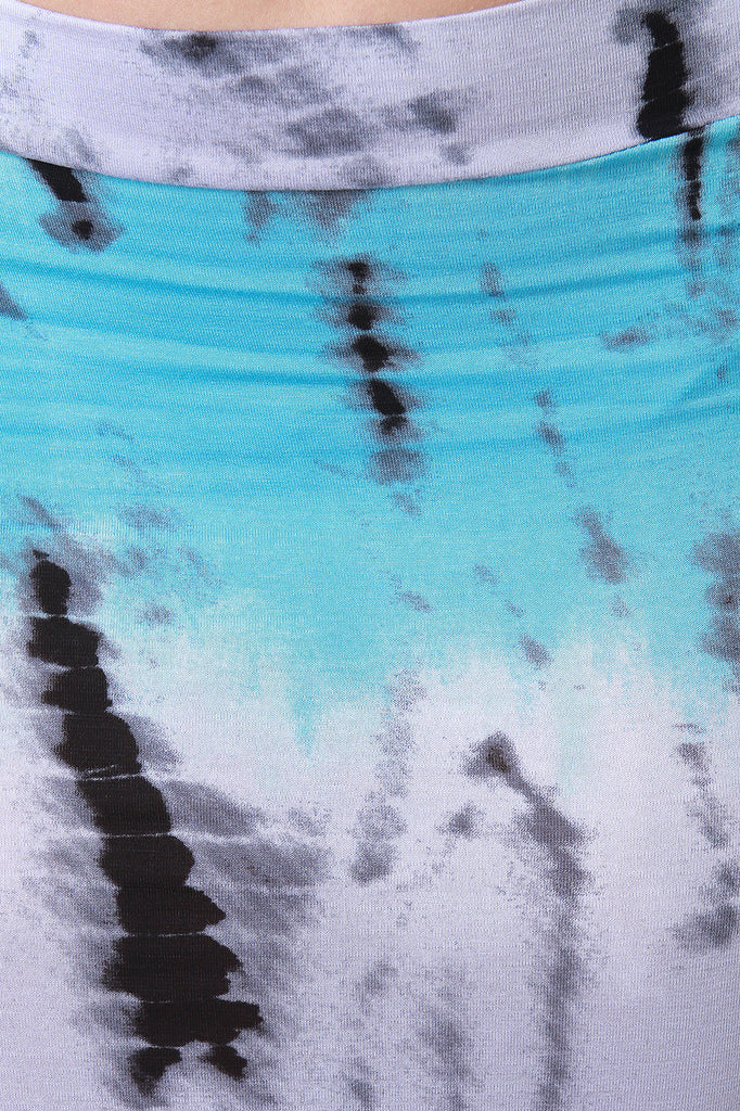 Tie Dye Color Block Maxi Skirt