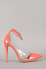 Patent Lucite Pointy Toe Stiletto Pump