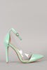 Patent Lucite Pointy Toe Stiletto Pump