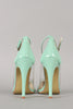 Patent Lucite Pointy Toe Stiletto Pump