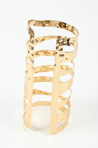 Textured Cutout Cuff Bracelet