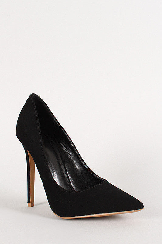 Shoe Republic Nubuck Pointy Toe Stiletto Pump