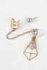 Ear Cuff and Geometric Earrings