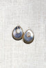 Two-Tone Brushed Plate Drop Earrings