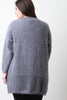 Plush Metallic Knit Pocket Cardigan