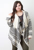 Tribal Pattern Handkerchief Cardigan