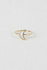 Cutout Crescent Moon Ring