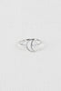 Cutout Crescent Moon Ring