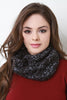 Marled Infinity Knit Scarf