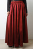 Taffeta Flared Maxi Skirt