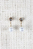 Mini Post And Pearl Jacket Earrings