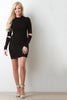 Long Sleeve Mock Neck Dress