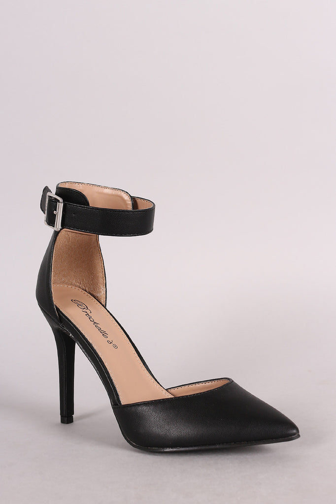 Breckelle Dorsay Ankle Cuff Pointy Toe Heel