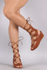 Liliana Lace Up Mid Calf Gladiator Wedge