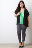 Draping High Low Semi-Sheer Cardigan