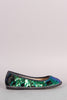 Liliana Hologram Sequin Slip On Ballet Flat