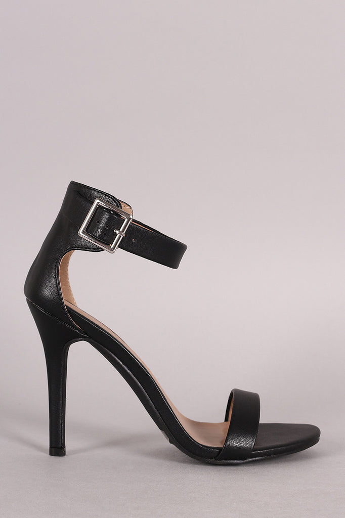 Breckelle Ankle Strap Open Toe Heel