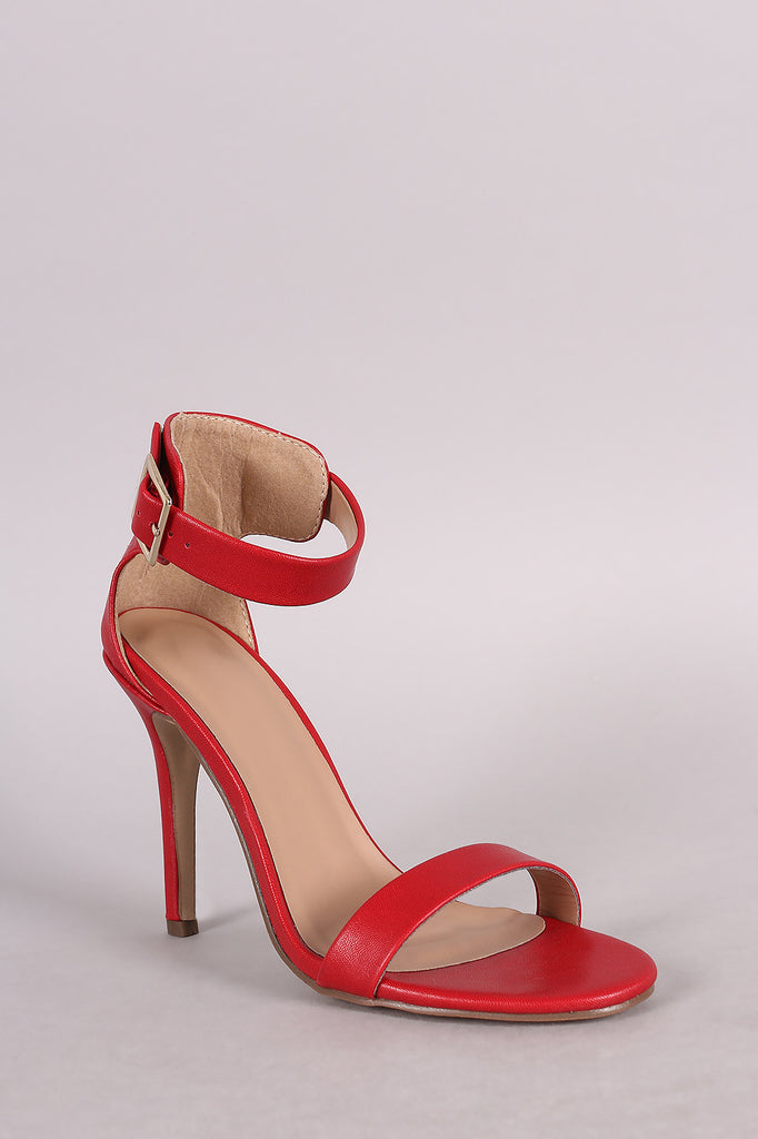 Breckelle Ankle Strap Open Toe Heel