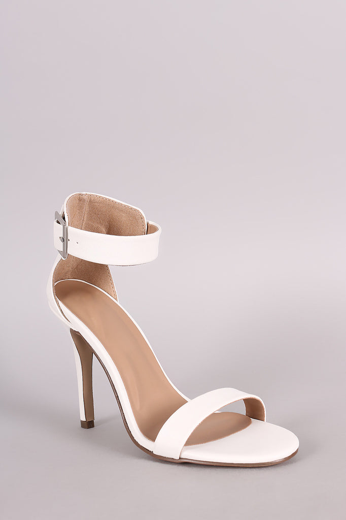 Breckelle Ankle Strap Open Toe Heel