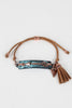 Vegan Leather Pull String Arrow Bracelet