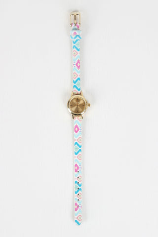 Geo Pattern Skinny Watch