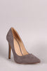 Suede Pointy Toe Stiletto Pump