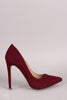 Suede Pointy Toe Stiletto Pump