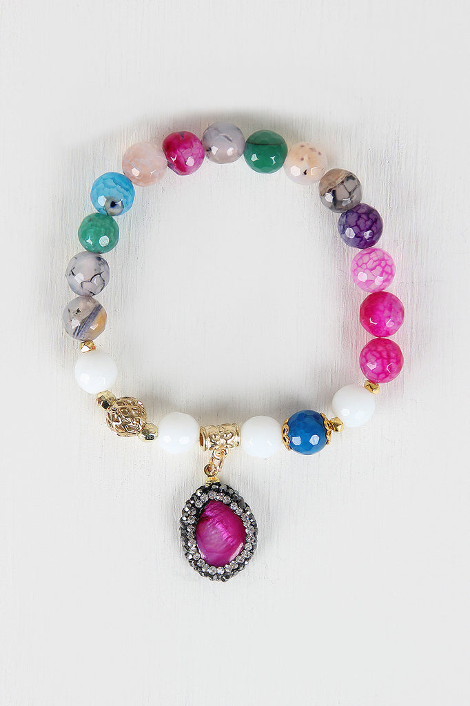 Multicolor Stones Beaded Sweetness Bracelet