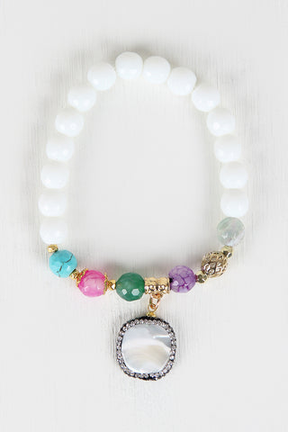 Multicolor Stones Beaded Sweetness Bracelet