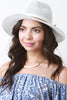 Faux Straw Braided Brim Hat