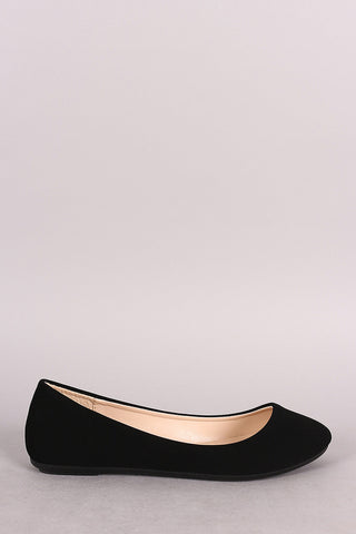 Bamboo Nubuck Ankle Cuff Lace-Up Flat