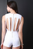 Sleeveless Cage Back Design Romper