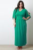 Empire Waist Cold Shoulder Maxi Dress