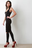 Sleeveless Scoop Neck Knee Slit Jumpsuit