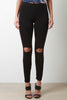 Lasercut Knee Slit Leggings