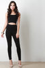 Sleeveless Midriff Cutout Jumpsuit