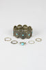 Turquoise Concho Bracelet and Ring Set