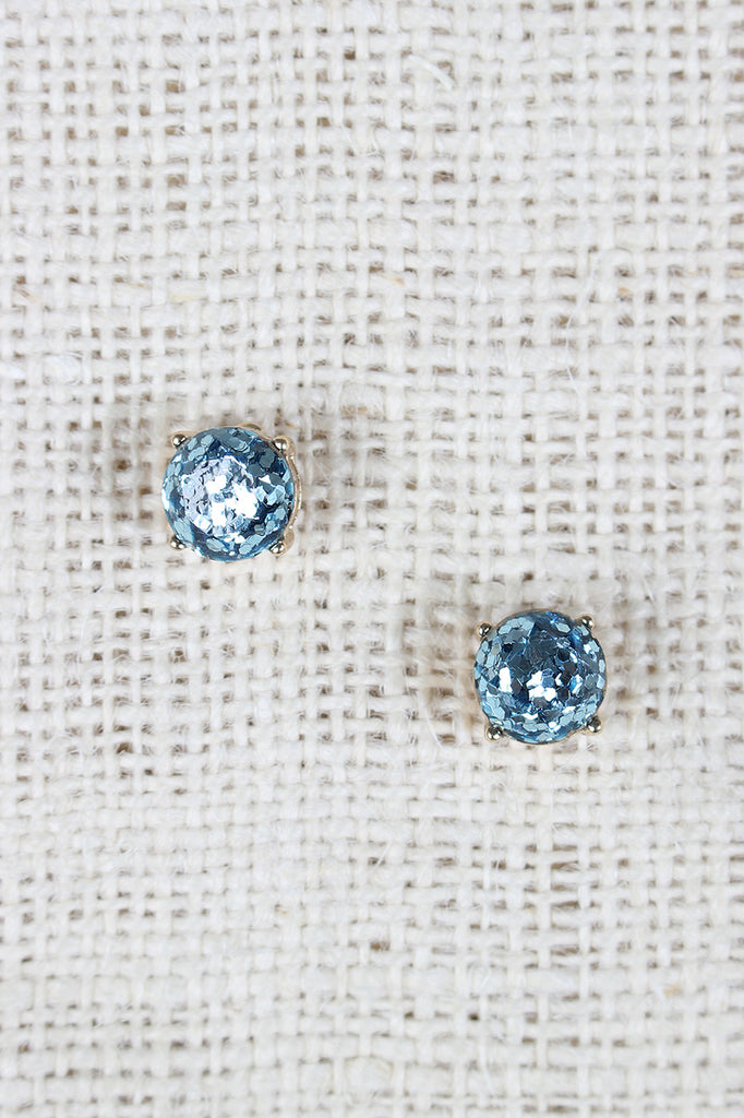 Glitter Stud Earrings