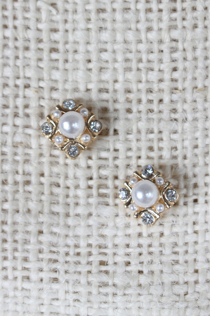 Square Cluster Stud Earrings