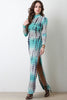 Tie Dye Double Slit Maxi Dress