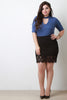 Scallop Floral Lace Hem Mini Skirt