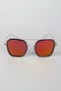 Double Bridge Plastic and Metal Frame Sunglasses