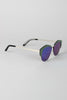 Geometric Semi-Rimless Sunglasses