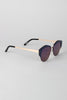 Geometric Semi-Rimless Sunglasses