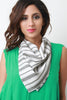 Striped Self Tie Scarf