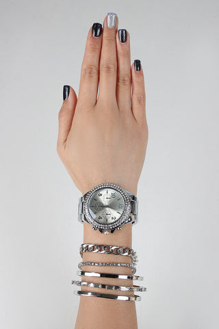 Geo Pattern Skinny Watch