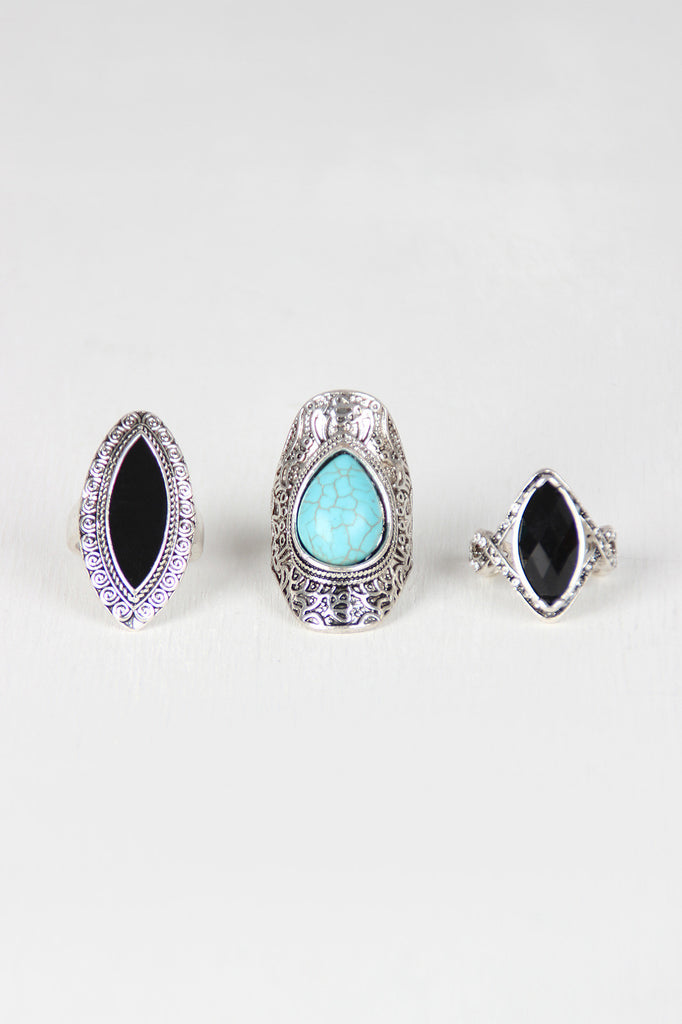 Gypsy Oval Ring Set